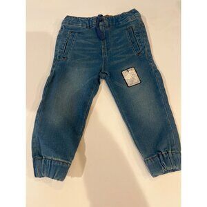7 For All Mankind Luxe Sport Knit Denim Baby Jeans Elastic Waistband